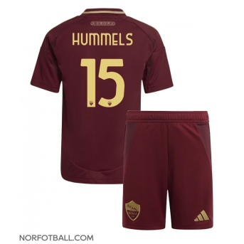 Billige Fotballdrakt AS Roma Mats Hummels #15 Replika Hjemmedraktsett Barn 2024-25 Kortermet (med bukser)